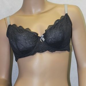 Gilligan & O'Malley Intimates Gray Lace Underwire Bra